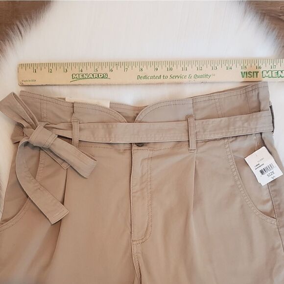 DL1961 Camile Paperbag Belted Khaki Shorts Size 30 NWT - Picture 7 of 10